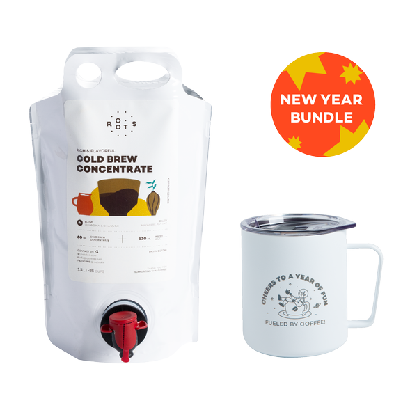 New Year Bundle : Mr. Roots MiiR Camp Cup 12oz + Cold Brew Concentrate 1.5L