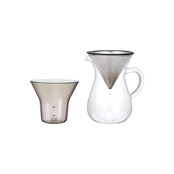Kinto SCS Coffee Carafe Set 300ml (Stainless steel)